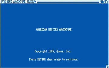 American History Adventure screen shot title